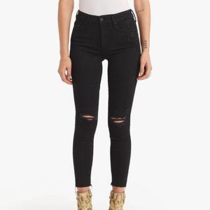 MOTHER Looker Fray Ankle Skinny Jeans